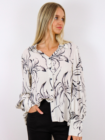 SHADOW LILY BLOUSE / 01231048-1
