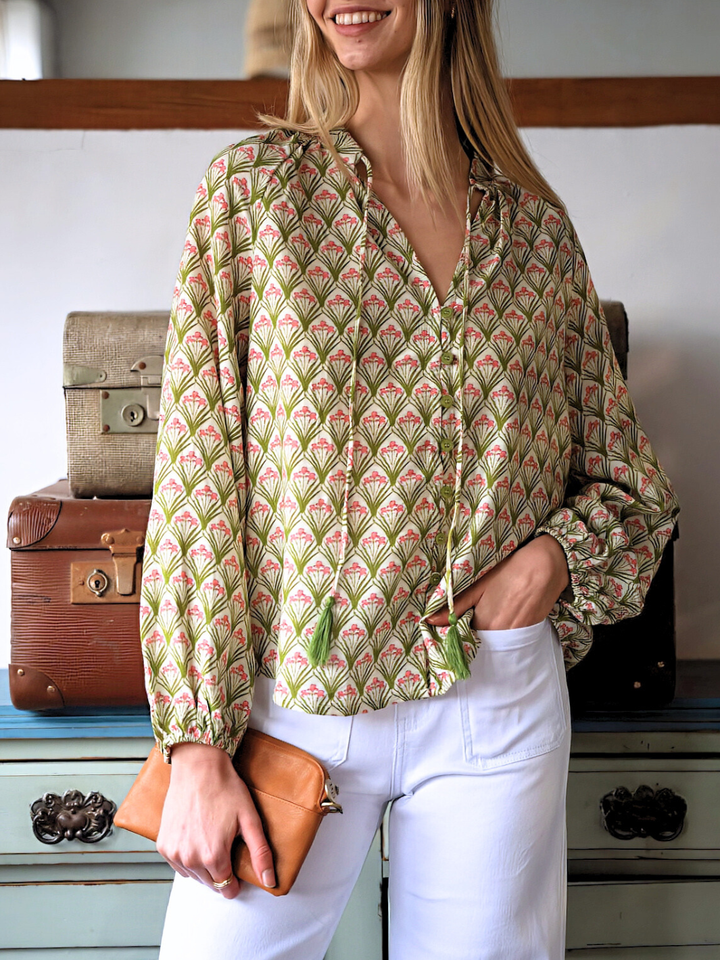 CORSAGE BLOUSE
