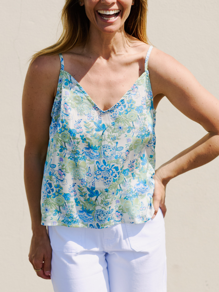 PORCELAIN SATEEN CAMI