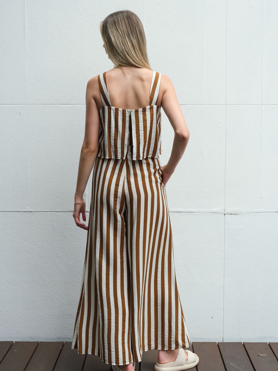 RETRO STRIPE JUMPSUIT