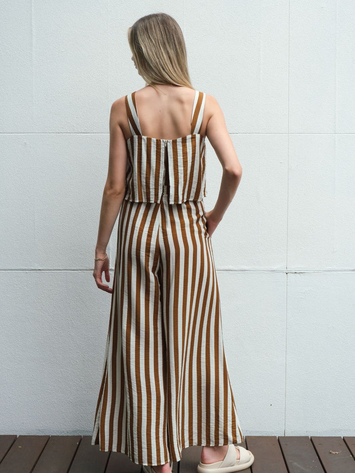 RETRO STRIPE JUMPSUIT