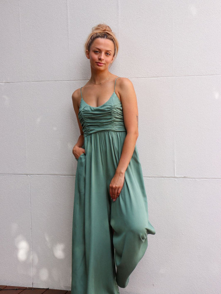 ROUCHED JUMPSUIT