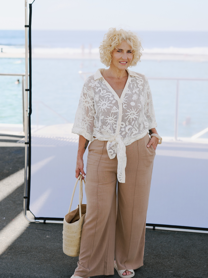 TAILORED CRISP WIDE LEG