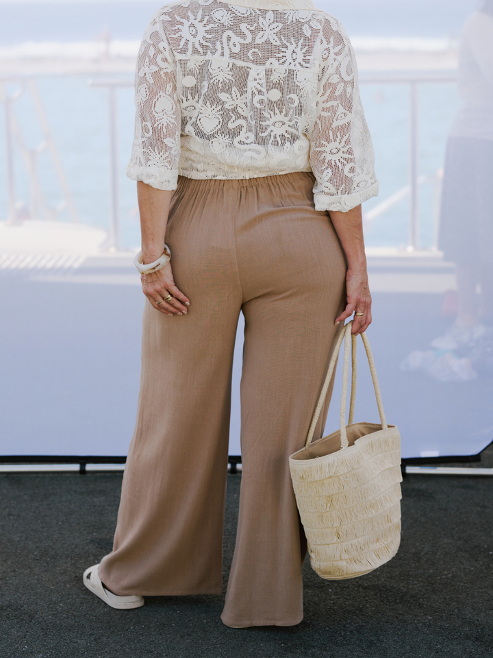 TAILORED CRISP WIDE LEG