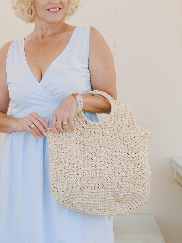 CABO RAFFIA TOTE
