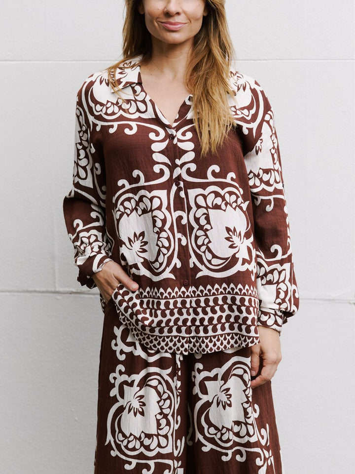 MALIA TILE BLOUSE