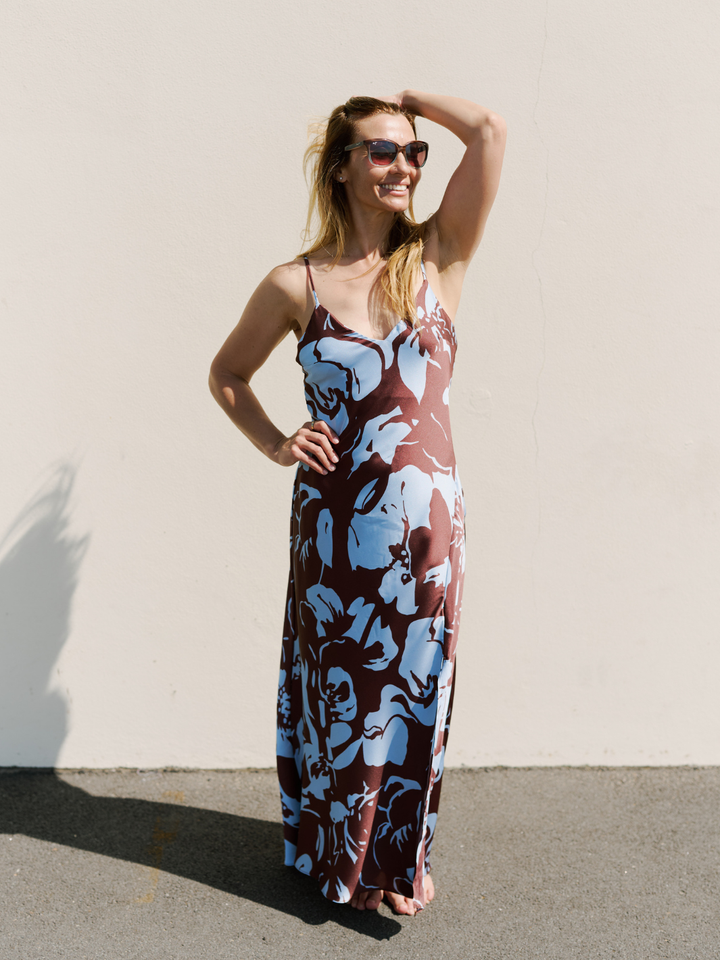 AQUINA SATEEN DRESS