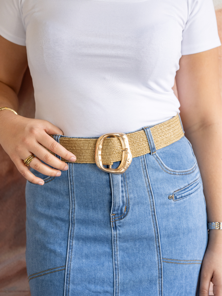 SCULPTURAL WOVEN BELT