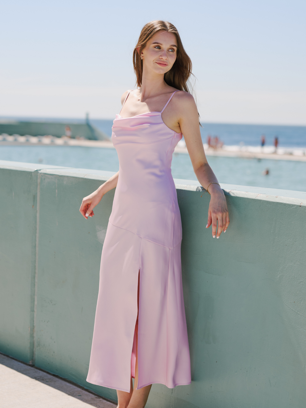 ELISA DRAPED MIDI