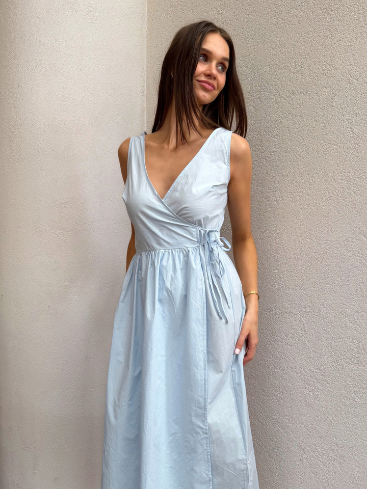 ANDRIA TIE MIDI DRESS