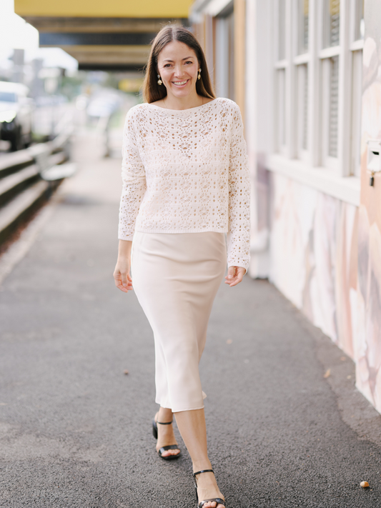 PERLA SATEEN MIDI