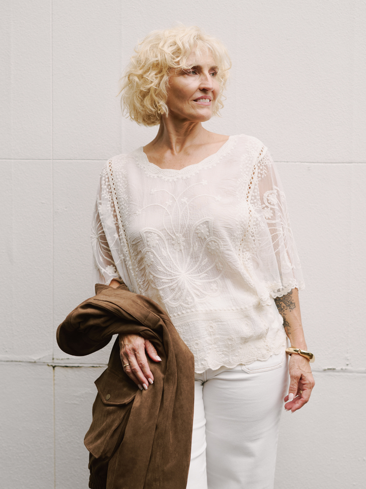 MARIA LACE TOP