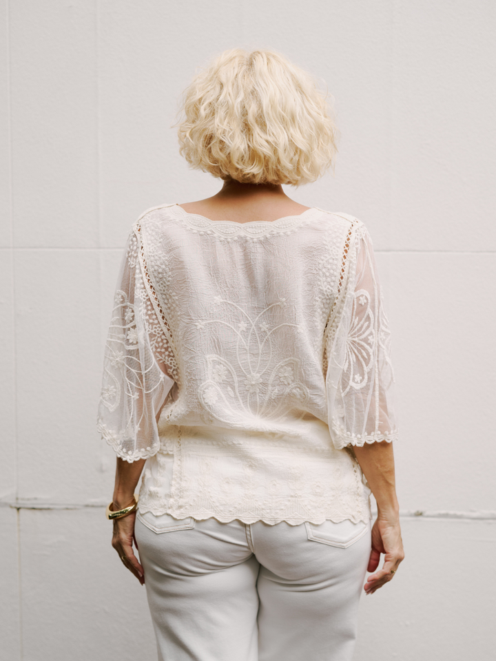 MARIA LACE TOP