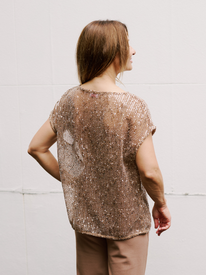 FAME SEQUIN TOP / PY023