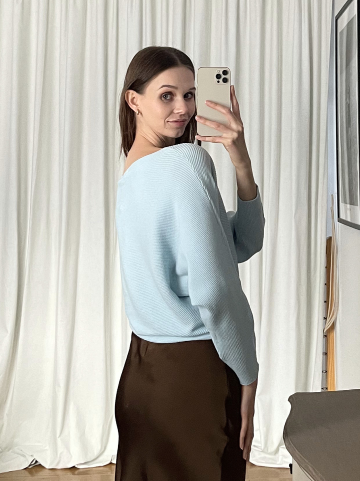 CROP RELAX RIB KNIT