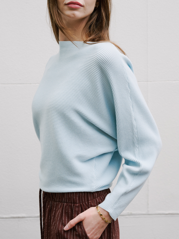 CROP RELAX RIB KNIT