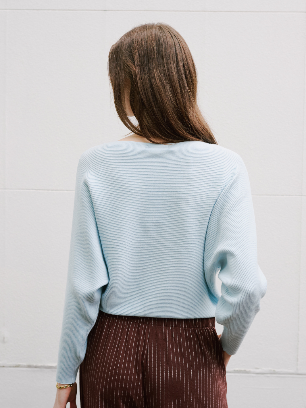 CROP RELAX RIB KNIT
