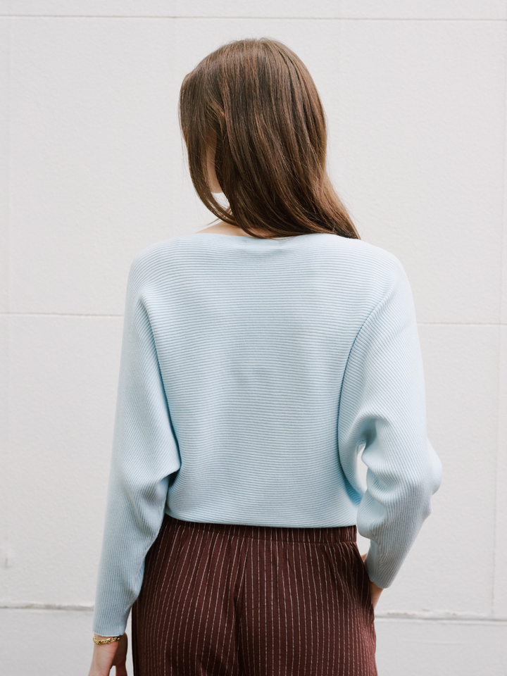 CROP RELAX RIB KNIT