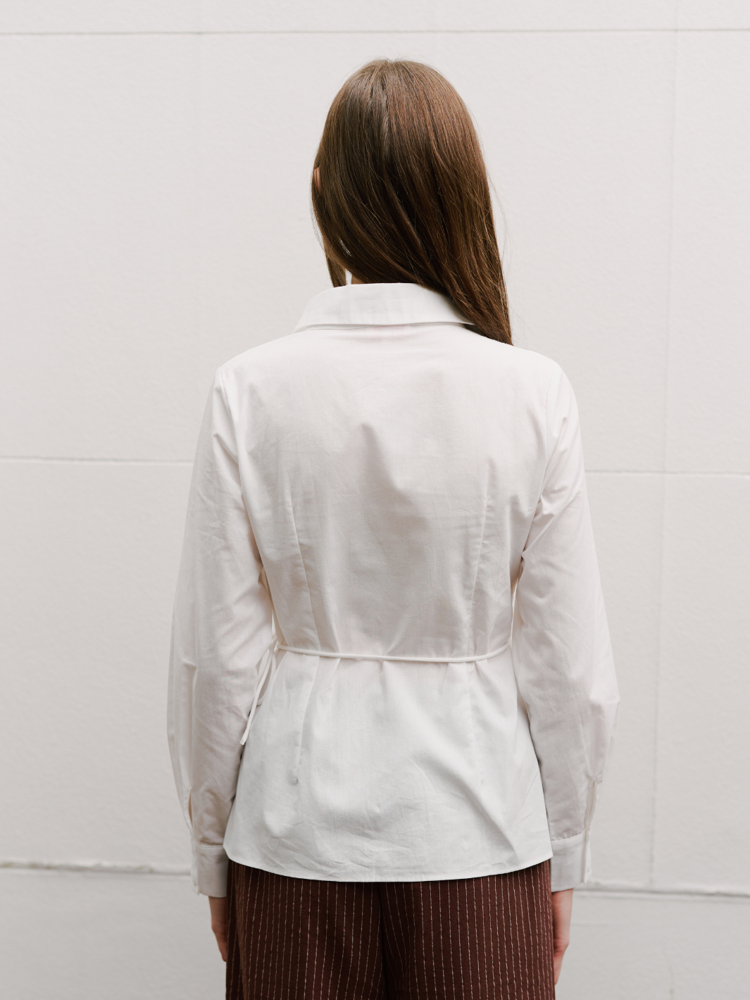 TIA COTTON WRAP BLOUSE