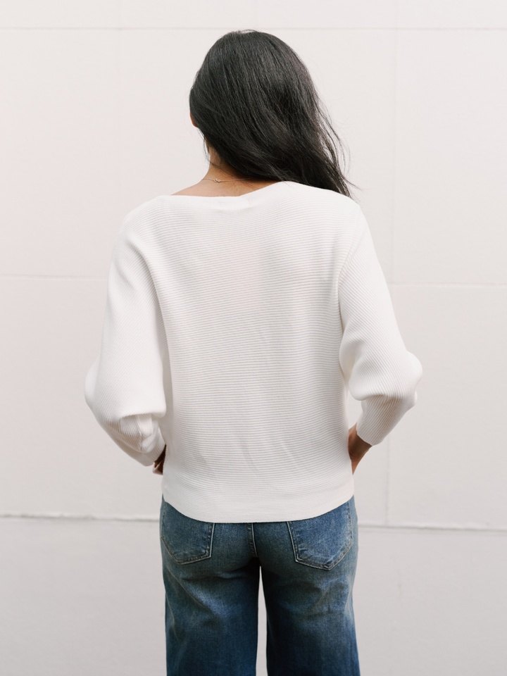 CROP RELAX RIB KNIT