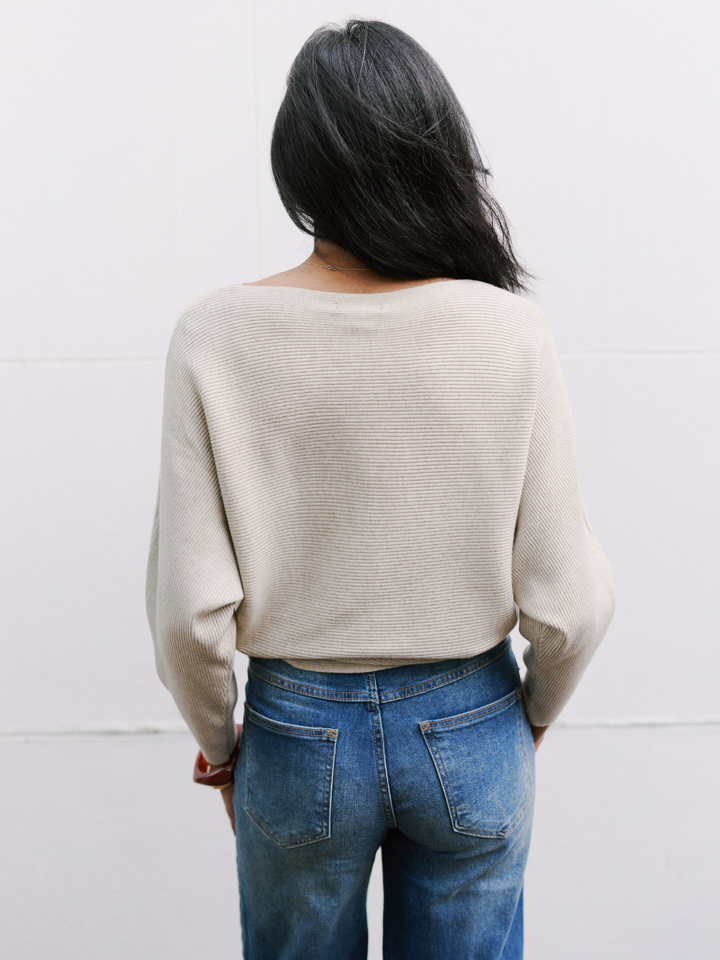 CROP RELAX RIB KNIT