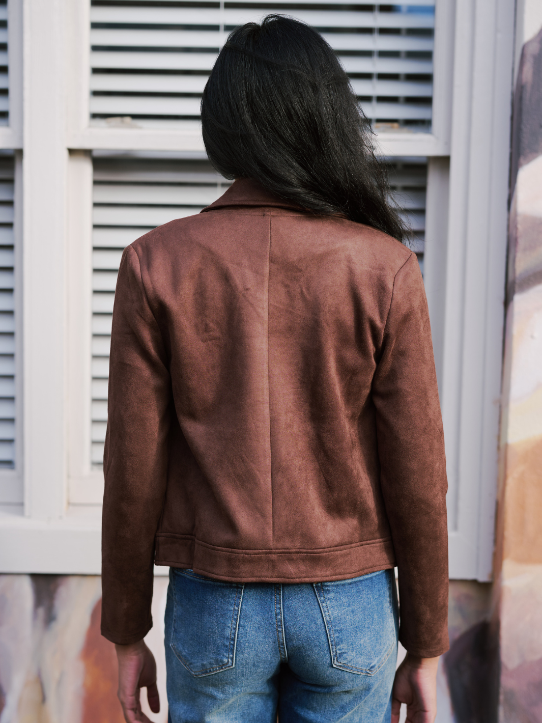 SUEDETTE ZIP JACKET