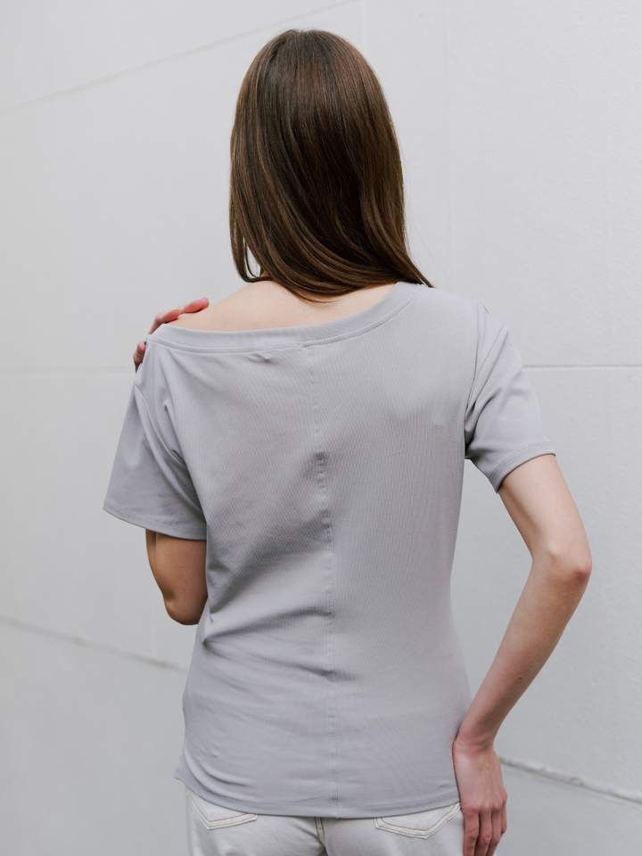 ONE SHOULDER TEE