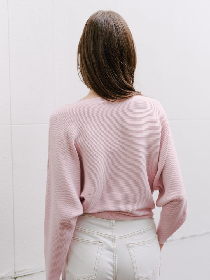 CROP RELAX RIB KNIT