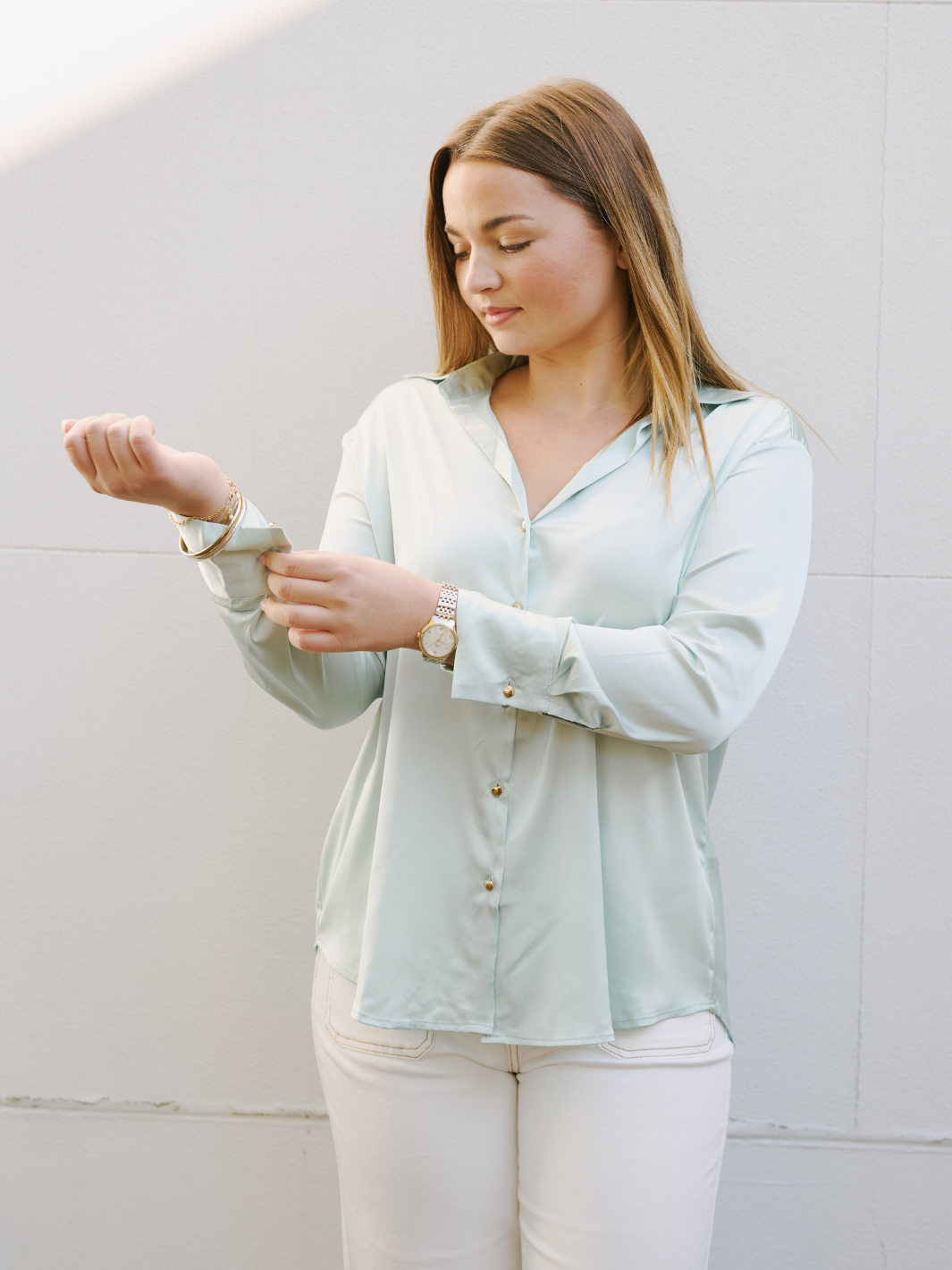 MARTA SATEEN BLOUSE