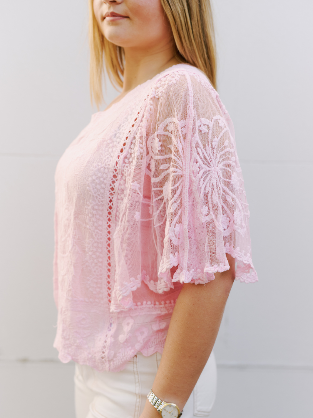 MARIA LACE TOP