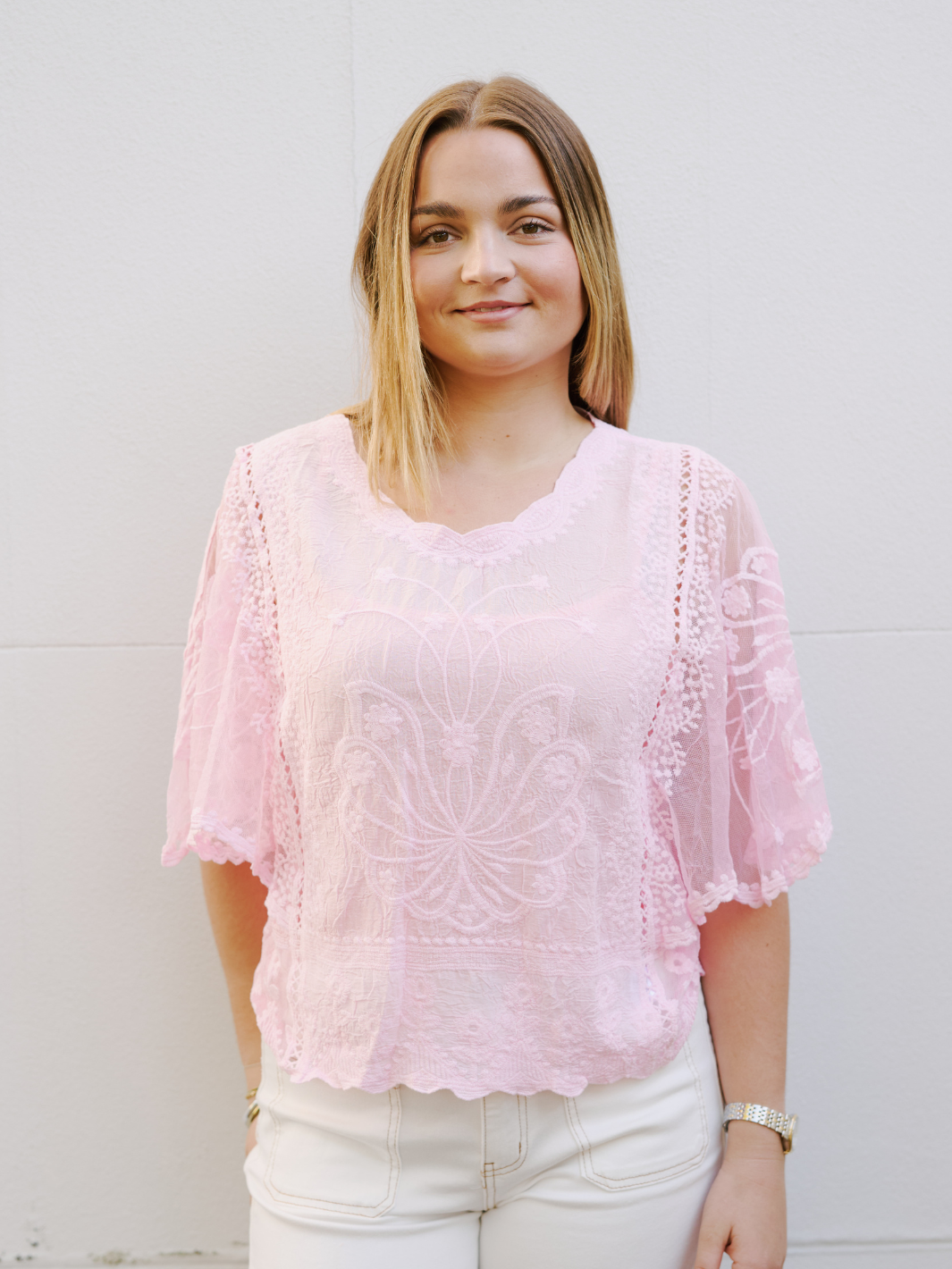 MARIA LACE TOP