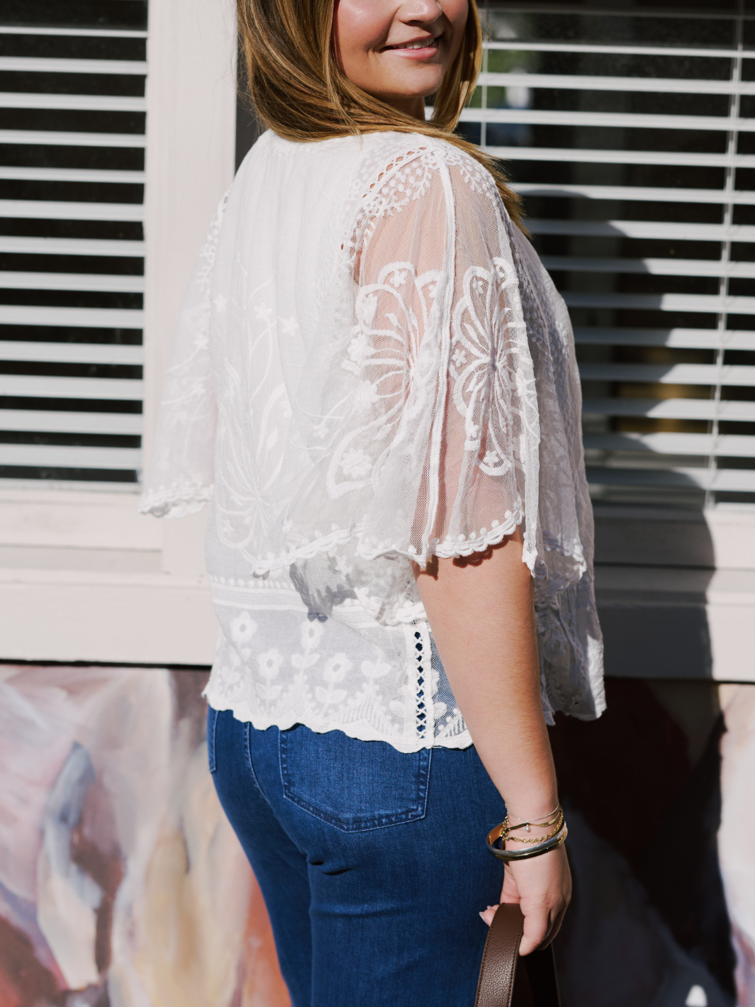 MARIA LACE TOP
