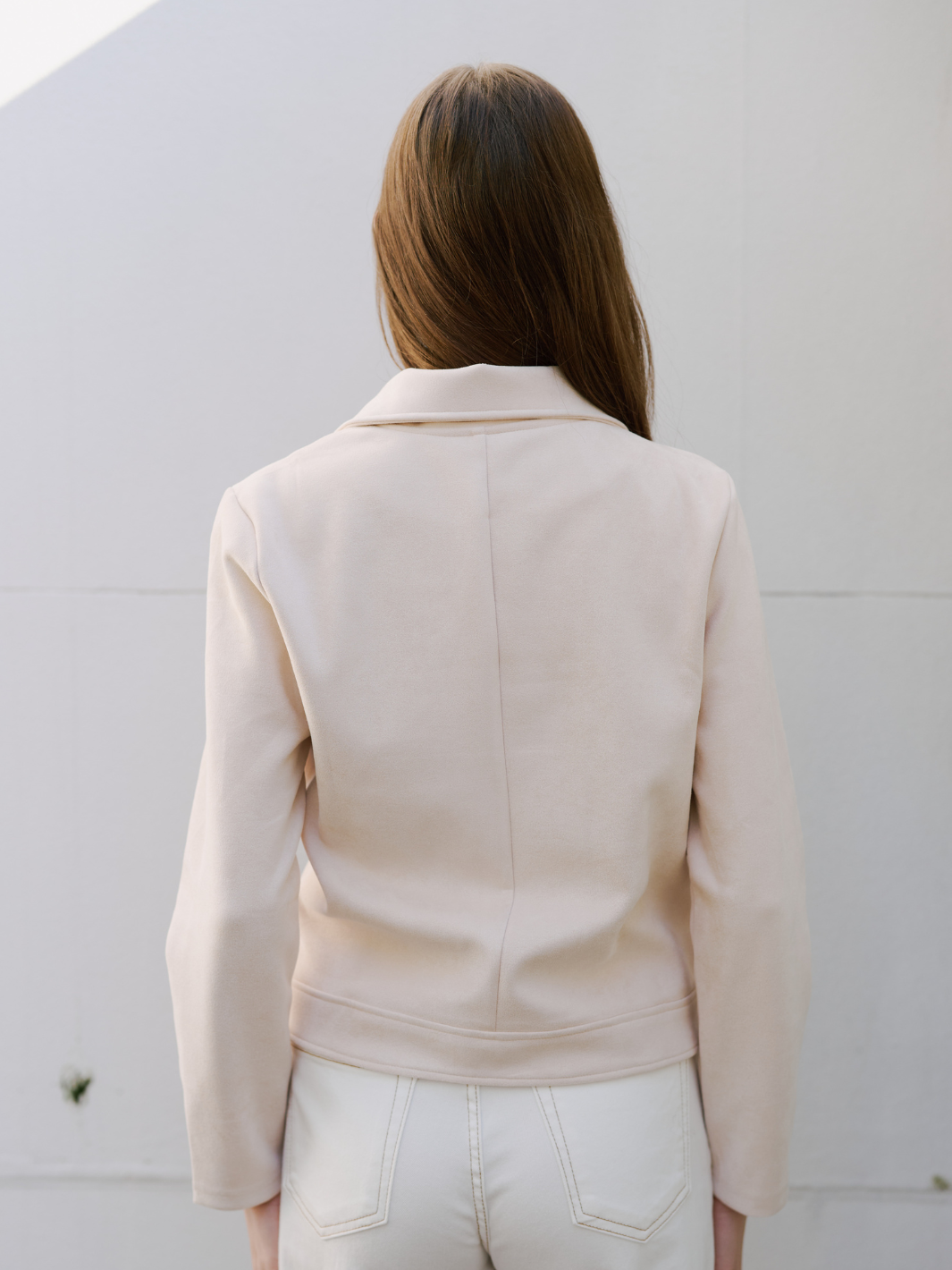 SUEDETTE ZIP JACKET