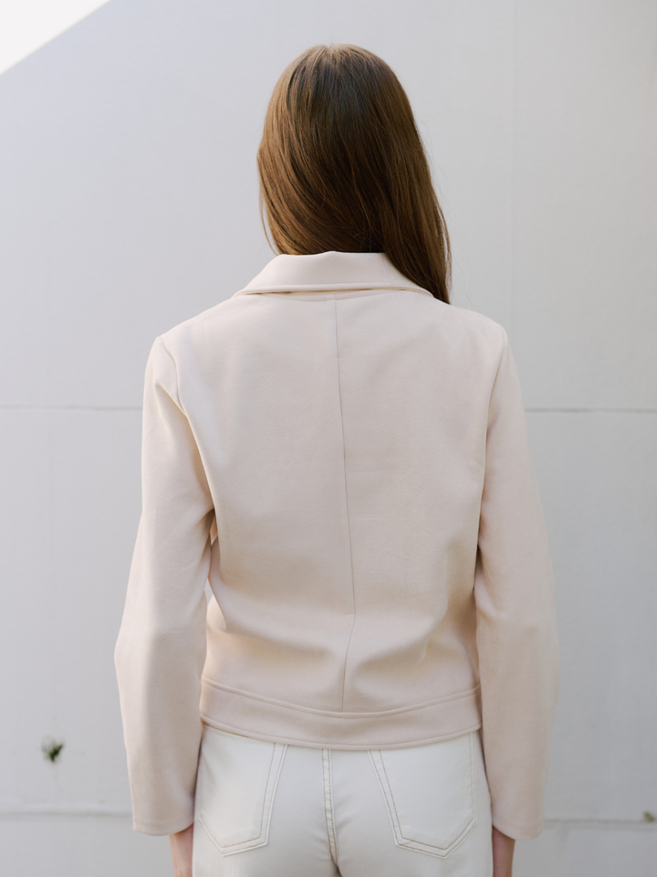 SUEDETTE ZIP JACKET
