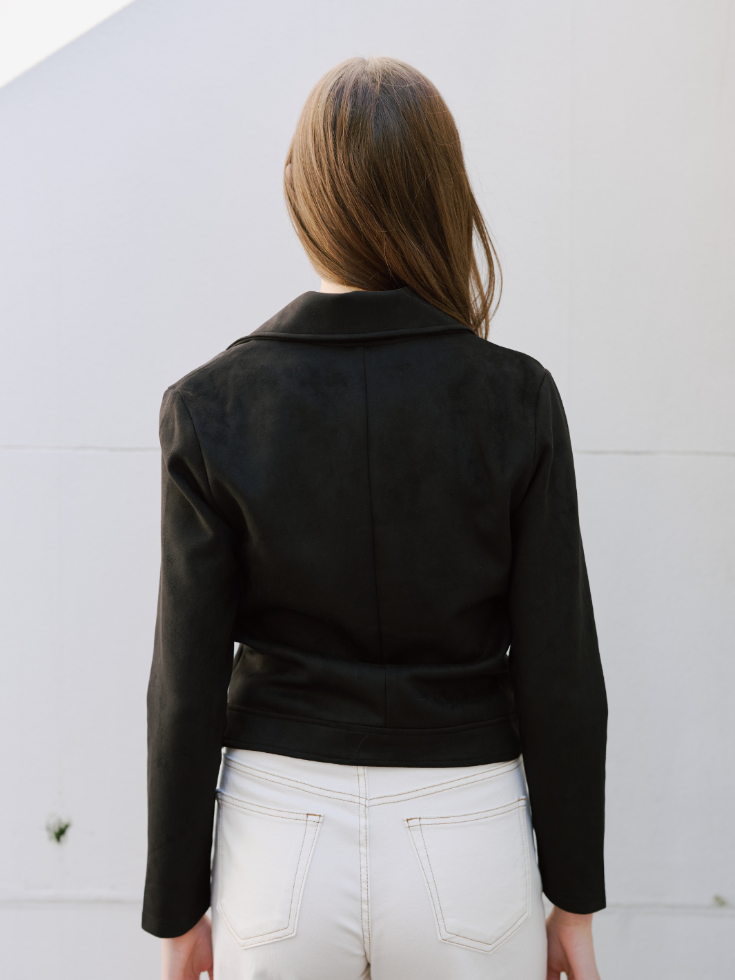 SUEDETTE ZIP JACKET