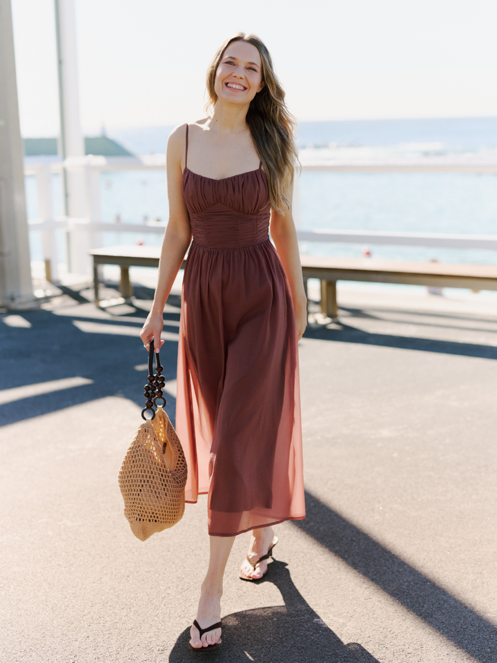 DAPHINE RUCHED MIDI
