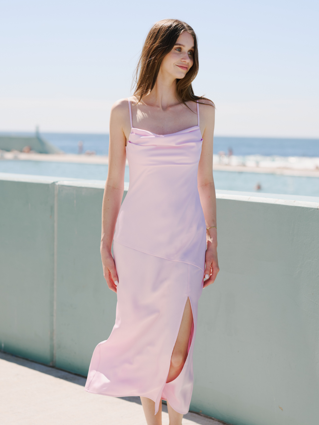 ELISA DRAPED MIDI