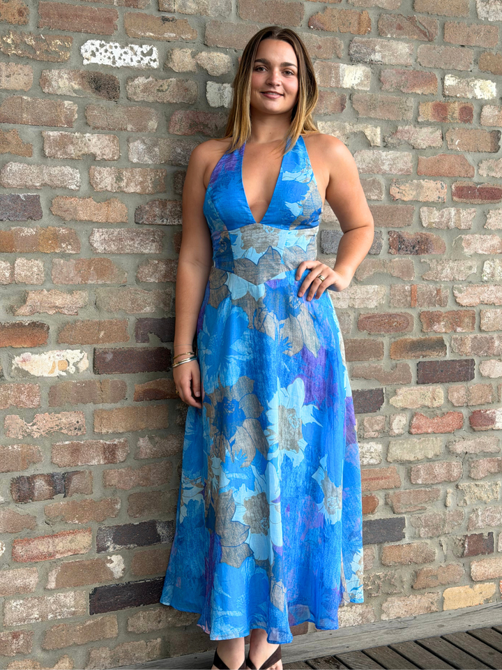 CLARA HALTER DRESS
