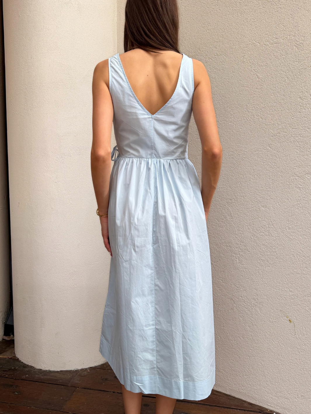 ANDRIA TIE MIDI DRESS