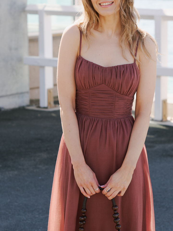 DAPHINE RUCHED MIDI