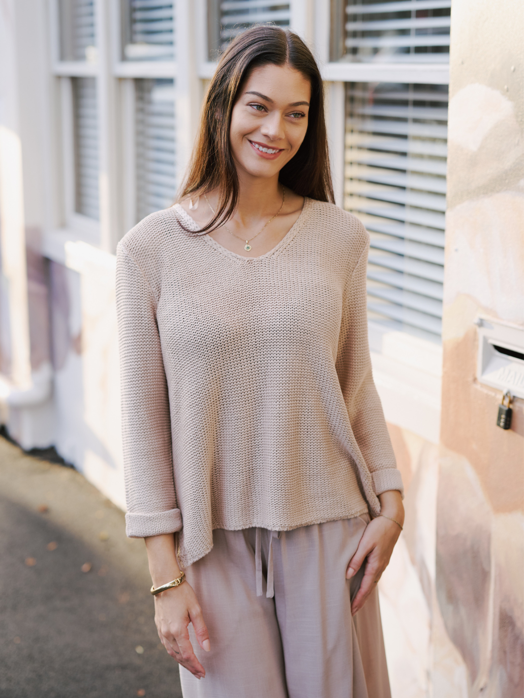 Beige Suki Knit