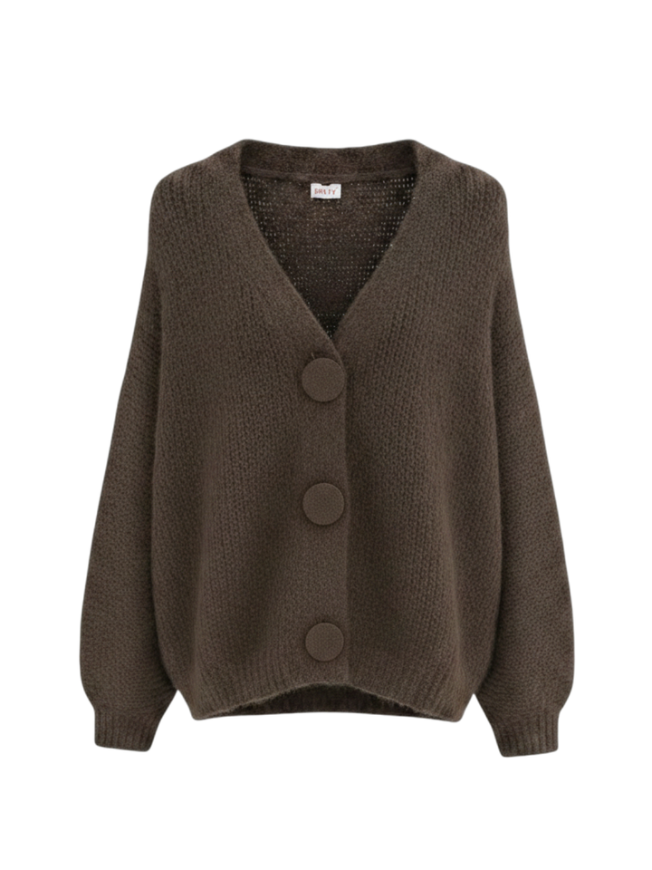 Choc Esme Chunky Cardi