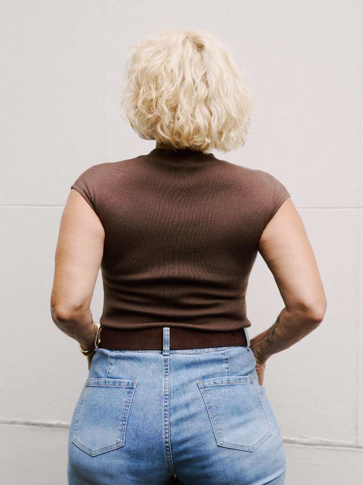 Free Size Choc High Neck Tank