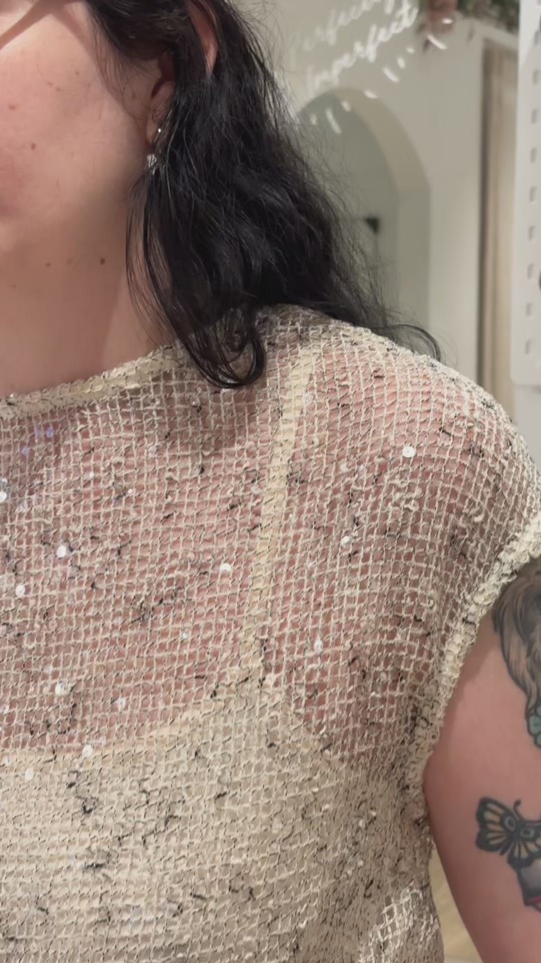 FAME SEQUIN TOP / PY023